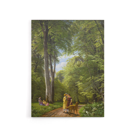 PC Skovgaard Beech Wood in May Zealand Landscape Canvas Wall Art Print