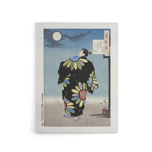 Yoshitoshi Fukami Jikyu Vintage Japanese Ukiyo-e Canvas Wall Art Print