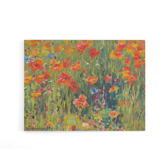 Vonnoh Robert William Poppies Floral Canvas Wall Art Print