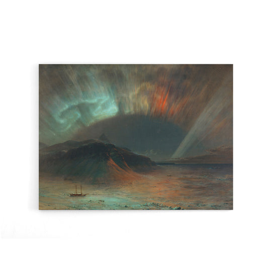 Frederic Church Aurora Borealis Seascape Canvas Wall Art Print