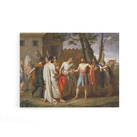 De Ribera Cincinnatus Abandons The Plough Canvas Wall Art Print