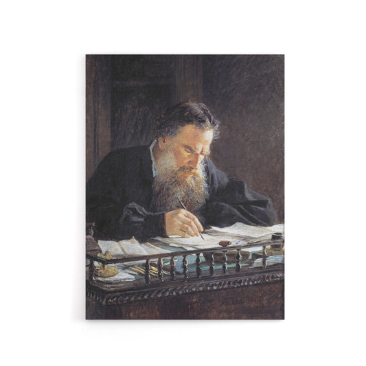 Nikolai Ge Leo Tolstoy Portrait Canvas Wall Art Print