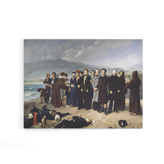 Antonio Gisbert Execution of Torrijos Canvas Wall Art Print