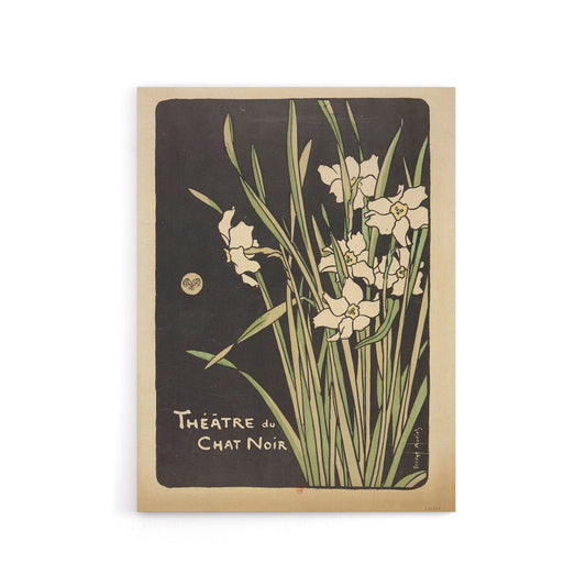 George Auriol Theatre Du Chat Noir Daffodils Canvas Wall Art Print