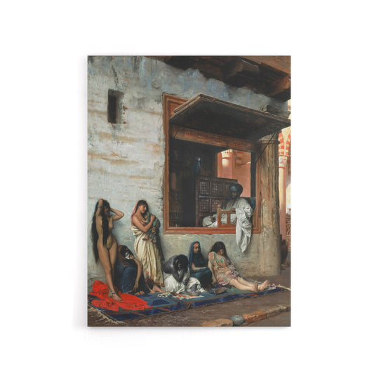 Jean Leon Gerome Slave Market Women Canvas Wall Art Print