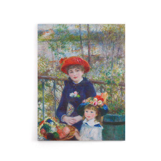 Renoir Two Sisters On The Terrace Canvas Wall Art Print