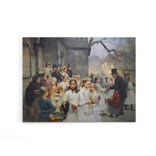 Carl Frithjof Smith After First Communion Canvas Wall Art Print