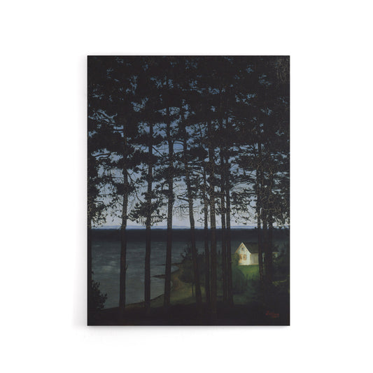 Harald Sohlberg Fisherman's Cottage Canvas Wall Art Print