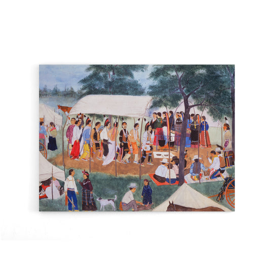 Spybuck Shawnee Buffalo Dance Canvas Wall Art Print