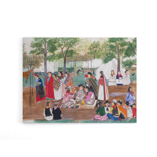 Spybuck Shawnee Chicken Dance Canvas Wall Art Print