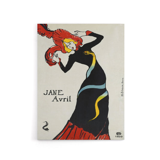 Toulouse Lautrec Can Can Dancer Jane Avril Canvas Wall Art Print