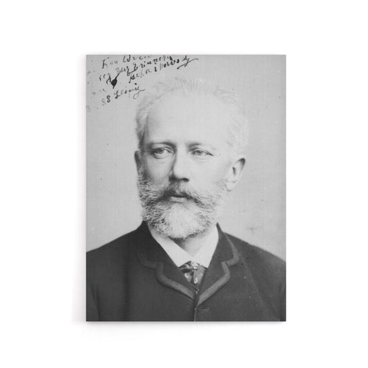 Tchaikovsky Autographed Portrait Canvas Wall Art Print