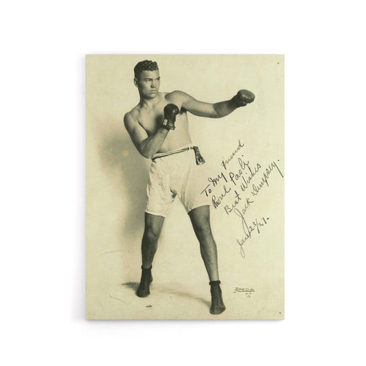 Boxer Mauler Jack Dempsey Canvas Wall Art Print