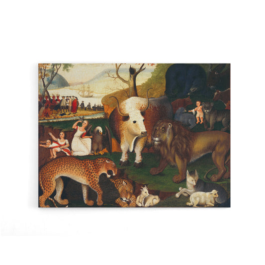 Edward Hicks Peaceable Kingdom Canvas Wall Art Print