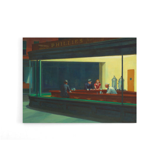 Edward Hopper Nighthawks Canvas Wall Art Print