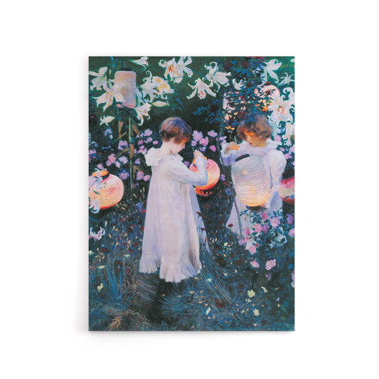 John Singer Sargent Carnation Lily Rose Canvas Wall Art Print