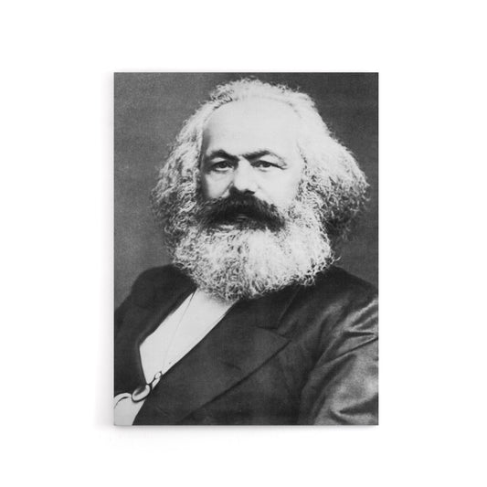 Portrait Photo Political Theorist Karl Marx Canvas Wall Art Print