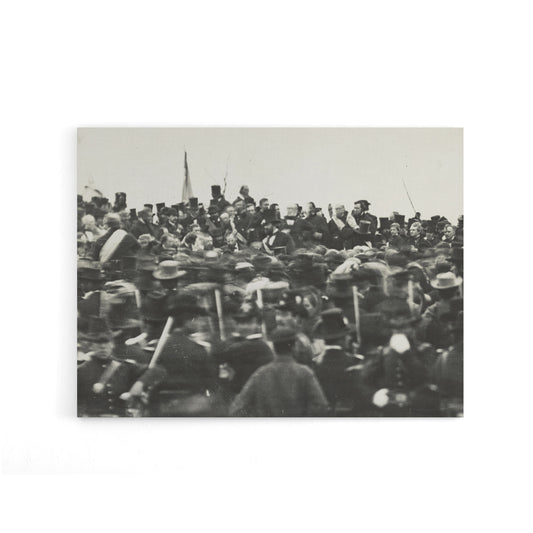 President Abraham Lincoln Gettysburg Address Canvas Wall Art Print