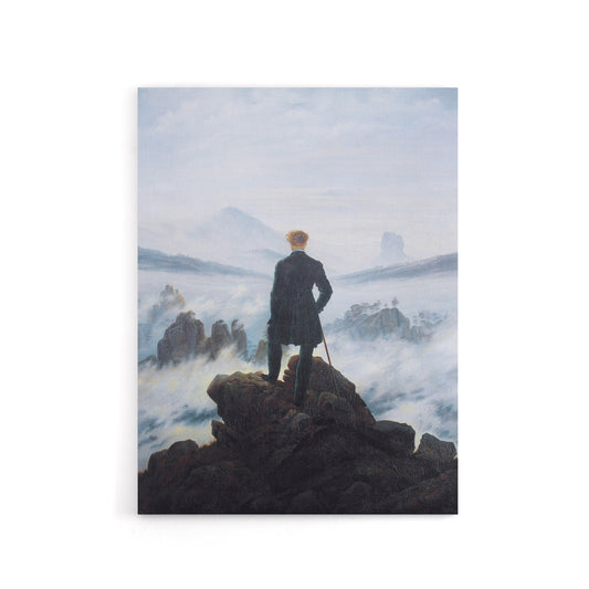Friedrich Wanderer Above Sea Fog Canvas Wall Art Print