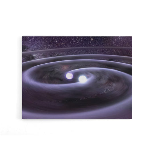Space NASA Binary White Dwarf Stars Canvas Wall Art Print