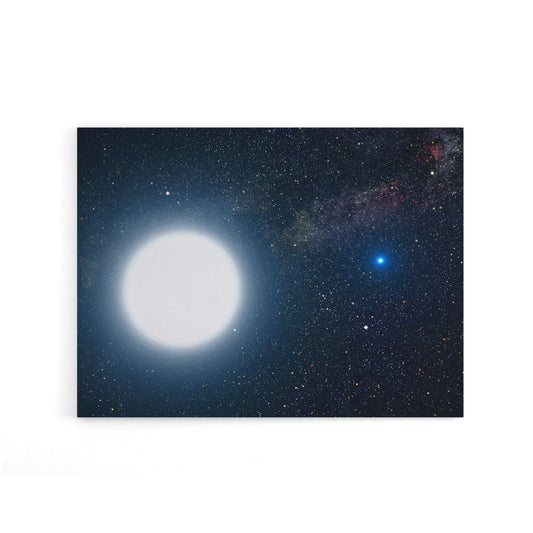 Space NASA Binary Stars Sirius A And B Canvas Wall Art Print