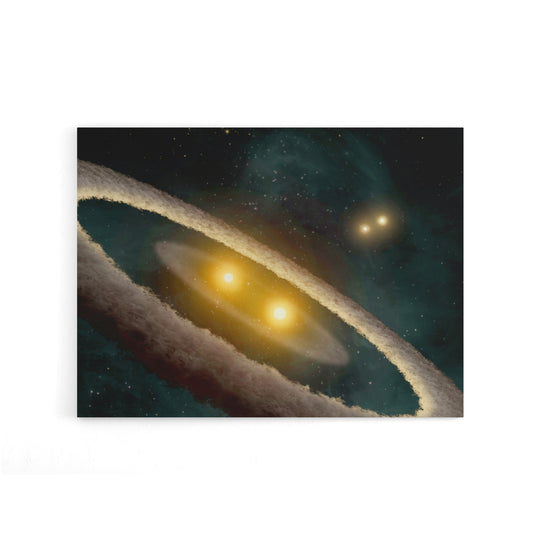 Space NASA HD98800 Binary Star System Canvas Wall Art Print