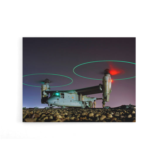 US Navy V 22 Osprey Tritrotor Aircraft Canvas Wall Art Print