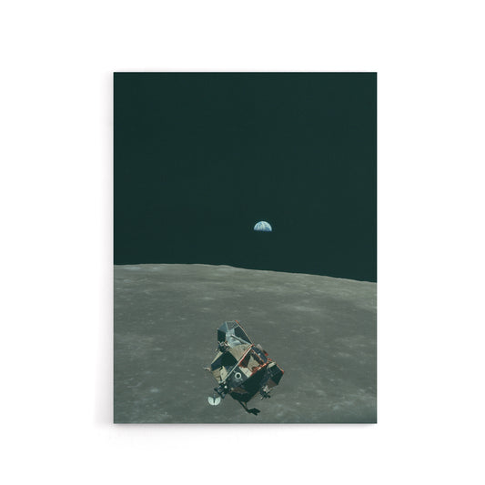 NASA Earth Moon Space Lunar Module Mars Canvas Wall Art Print