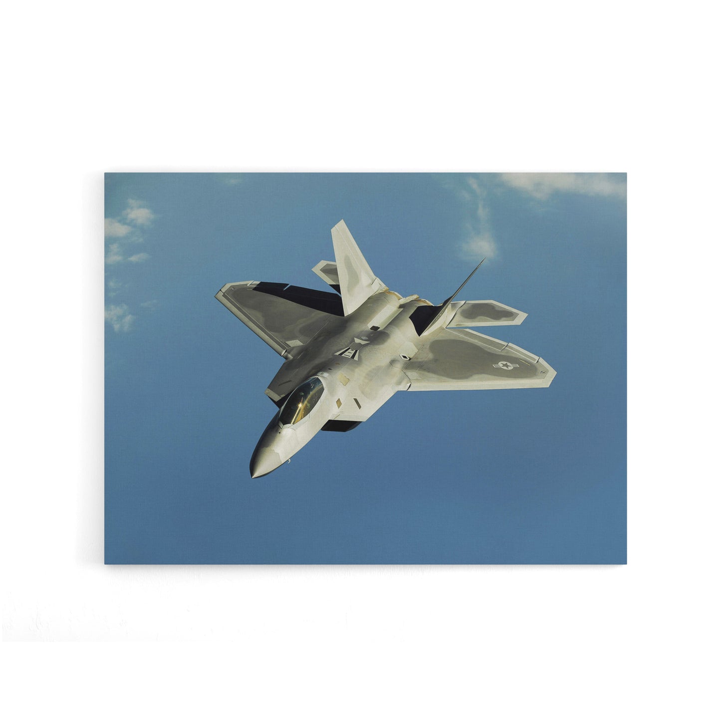 Dunaway Military USA F 22 Raptor Jet Canvas Wall Art Print