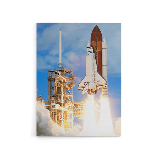 NASA Space Shuttle Discovery Rocket Launch Canvas Wall Art Print