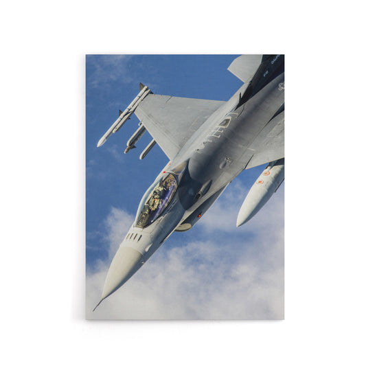 USAF F 16 Fighting Falcon Fighter Jet Canvas Wall Art Print
