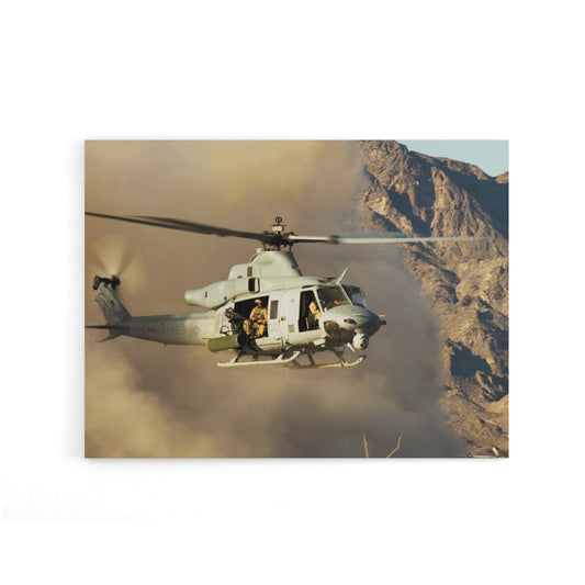 Military USA Marines Helicopter UH 1Y Venom Canvas Wall Art Print
