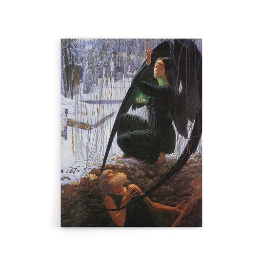 Schwabe Death And Grave Digger Canvas Wall Art Print