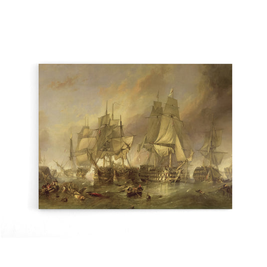 Stanfield The Battle Of Trafalgar Canvas Wall Art Print