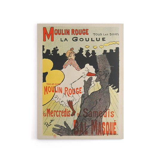 Lautrec Moulin Rouge Advert Paris Canvas Wall Art Print