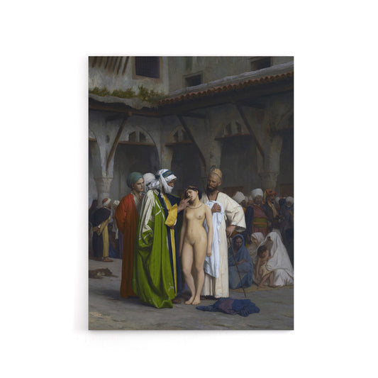 Jean Leon Gerome Slave Market Canvas Wall Art Print