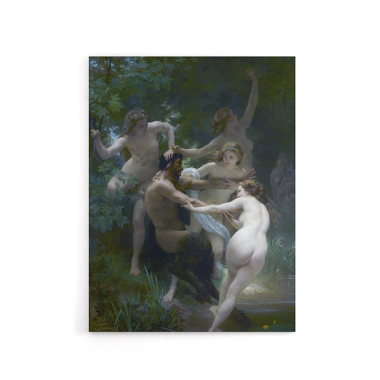 William Adolphe Bouguereau Nymphs Canvas Wall Art Print
