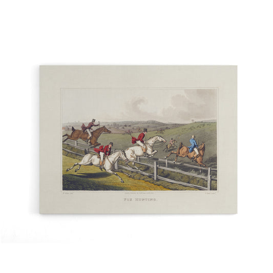 Clark Fox Hunting Horse Hounds Canvas Wall Art Print