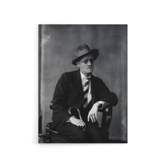 Abbott James Joyce Seated Writer Canvas Wall Art Print