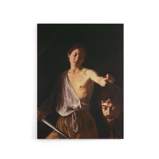 Caravaggio 1610 David With Head Canvas Wall Art Print
