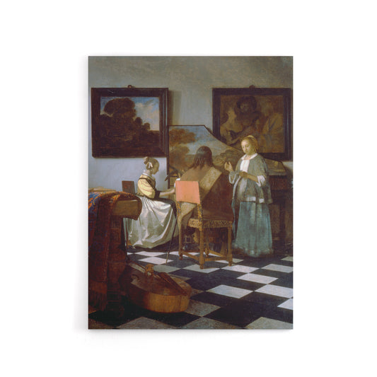 Vermeer The Concert Music Painting Canvas Wall Art Print