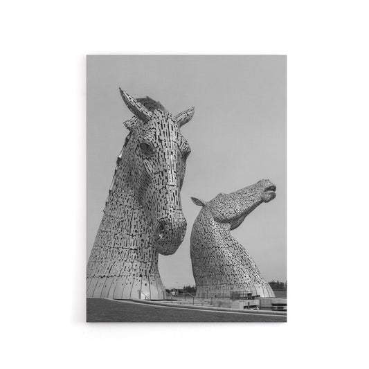 Kelpies Horse Sculptures Falkirk Canvas Wall Art Print